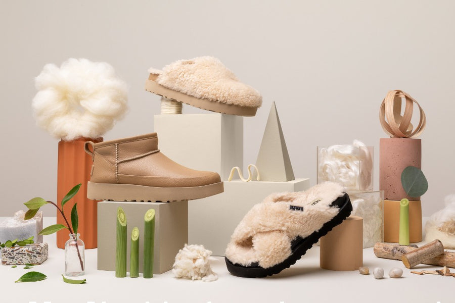 Ugg’s Latest Fuzzy Slides Mix Lyocell With Reclaimed Wool