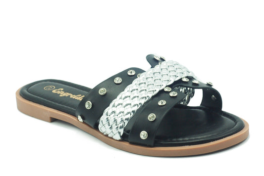 Braided Cognac Sandal