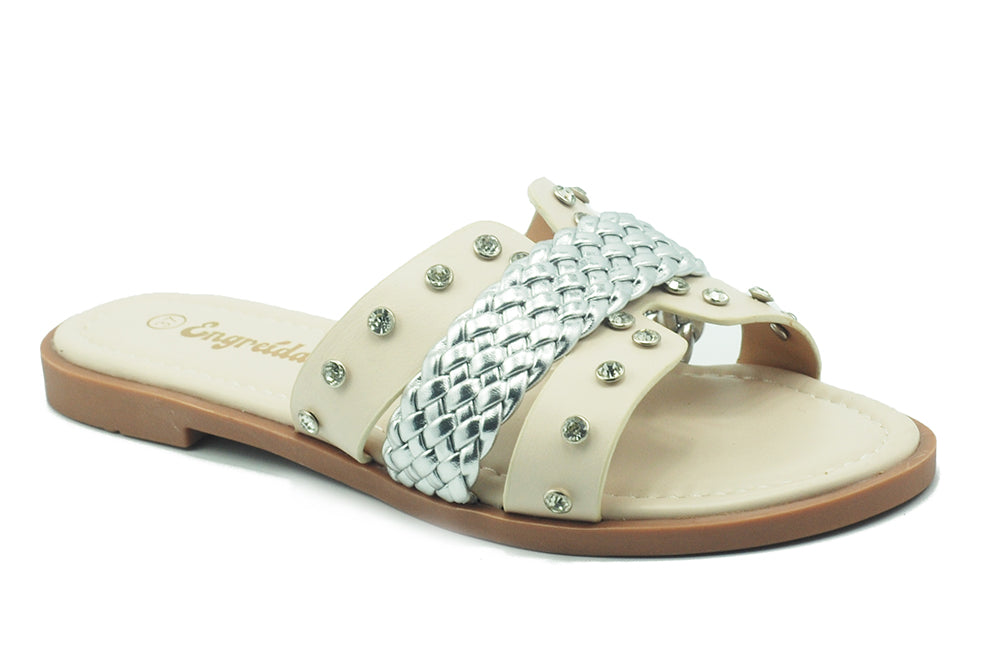 Braided Cognac Sandal