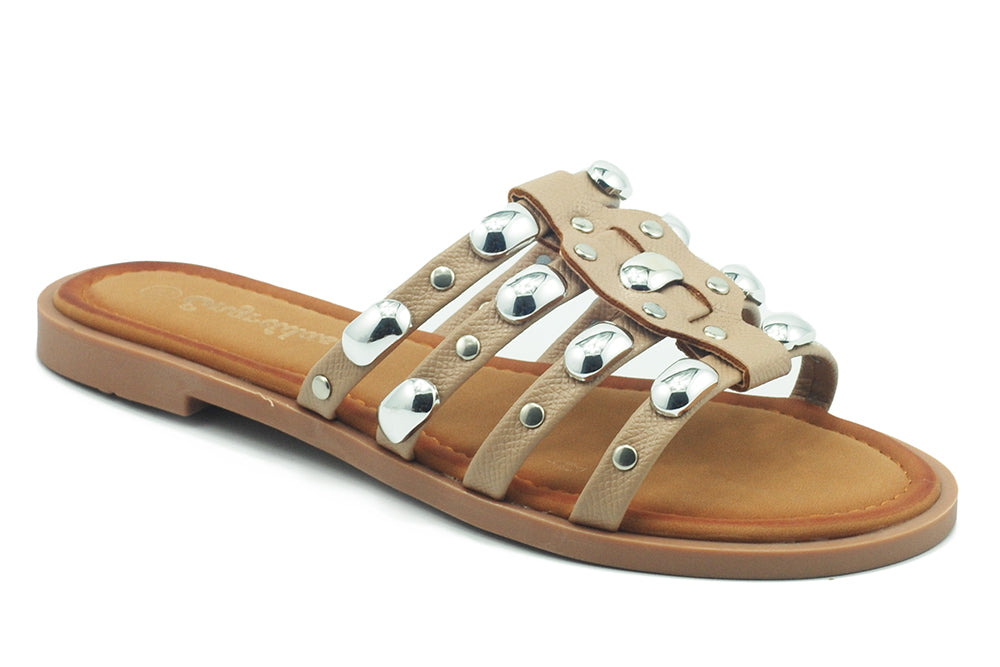 The Women's Monika Flat H-Band Slide Sandal