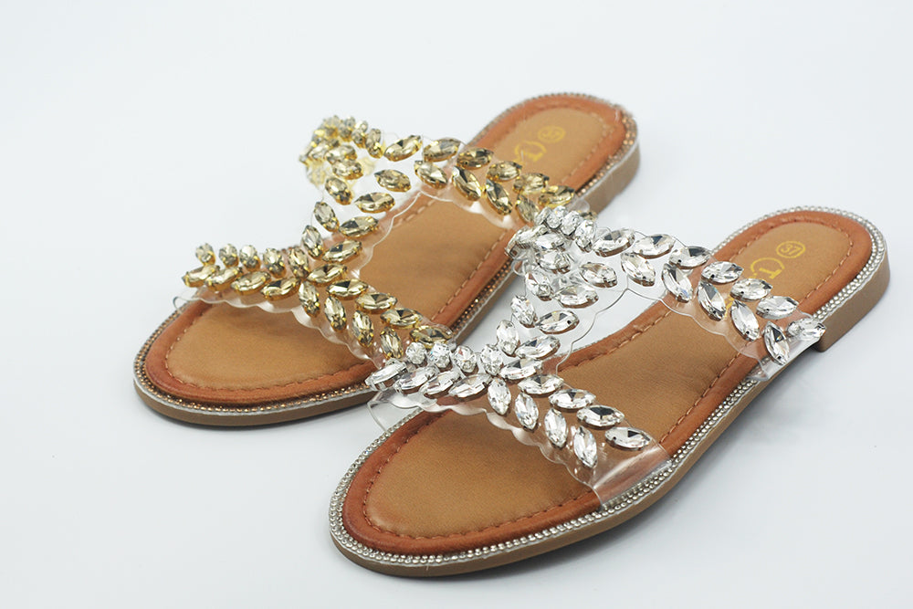 LORIBLU Mules - gold and silver-coloured
