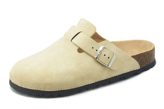 BIRKENSTOCK: Boston Suede Clogs