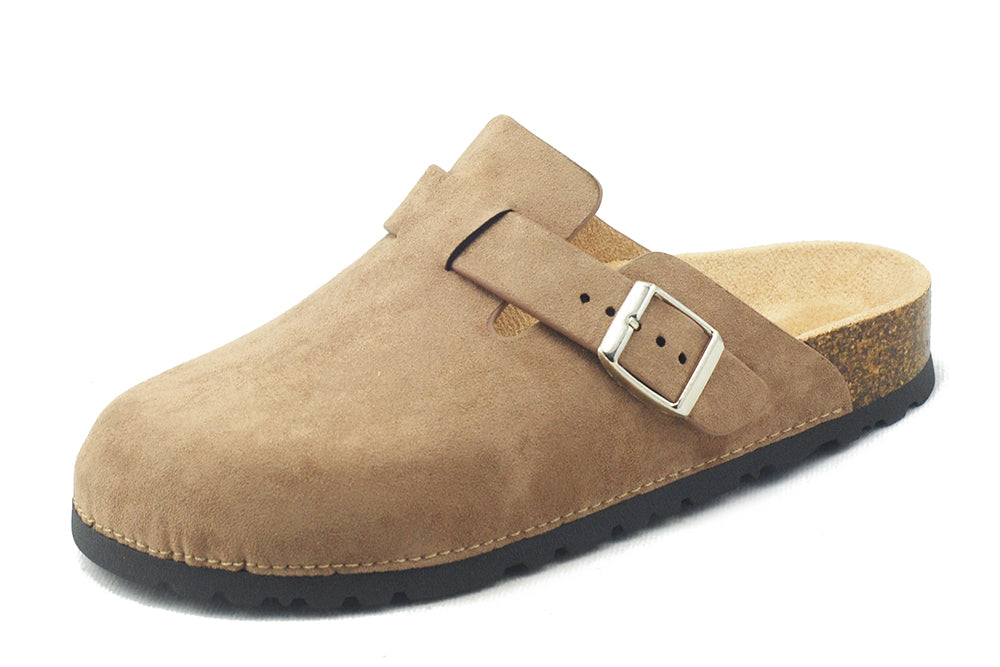 BIRKENSTOCK: Boston Suede Clogs