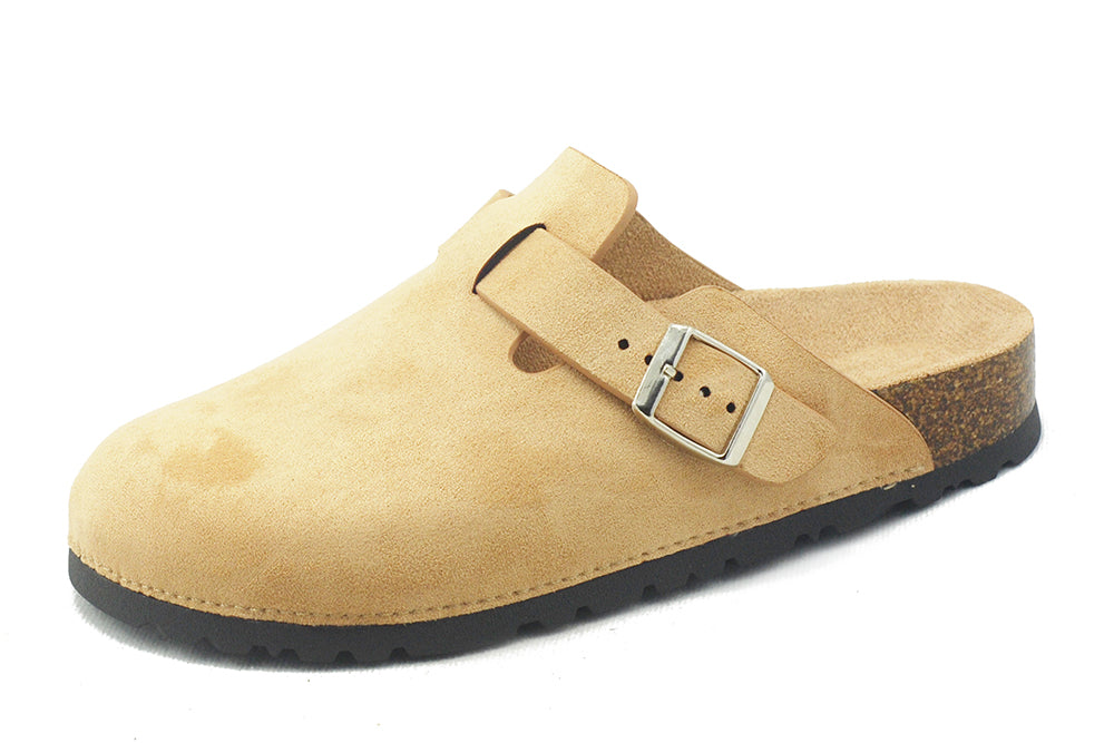 BIRKENSTOCK: Boston Suede Clogs