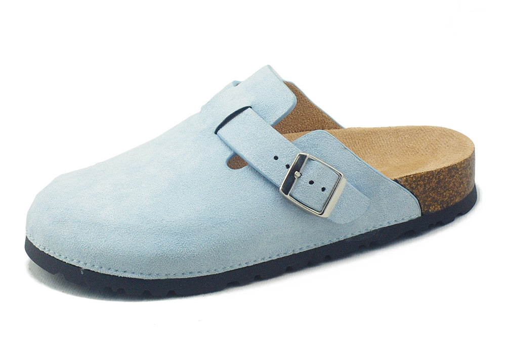 BIRKENSTOCK: Boston Suede Clogs