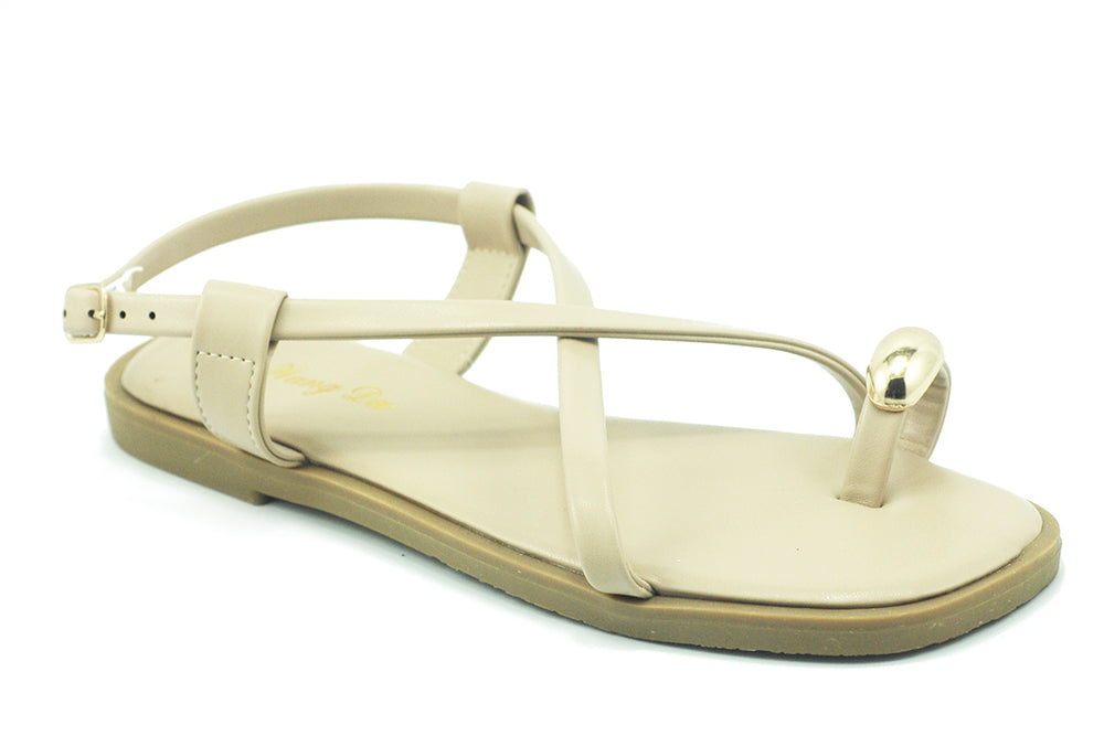 Lucky Charm Women's Soft Buckle Strap Open-Toe Sandals