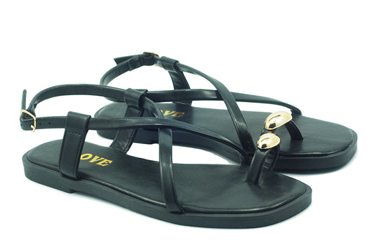 Lucky Charm Women's Soft Buckle Strap Open-Toe Sandals