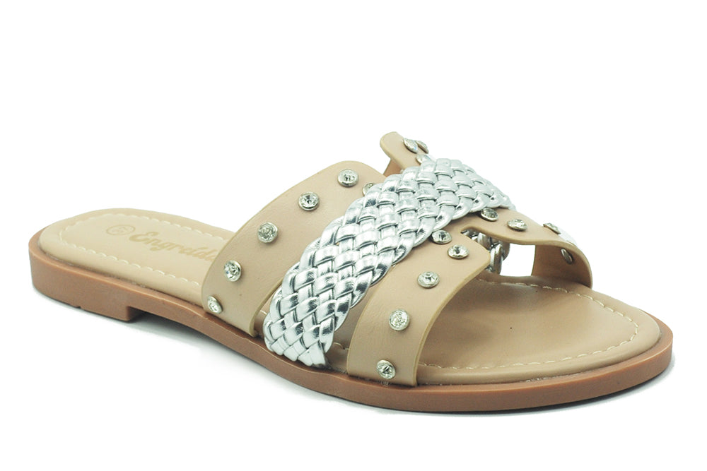 Braided Cognac Sandal