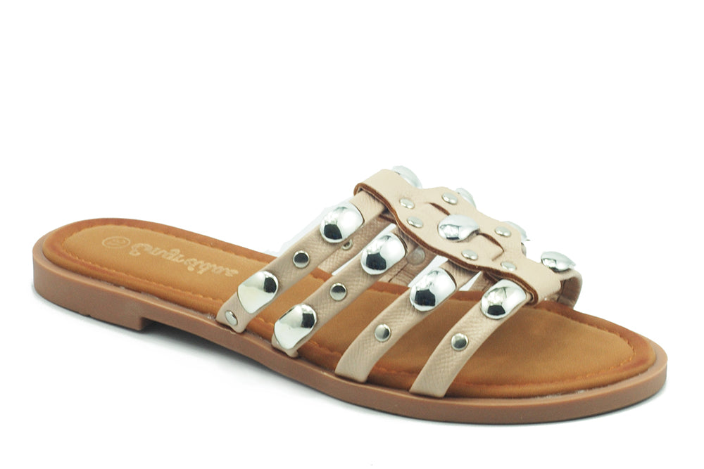The Women's Monika Flat H-Band Slide Sandal