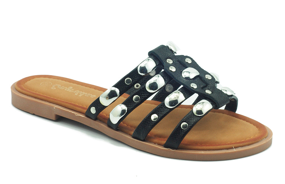 The Women's Monika Flat H-Band Slide Sandal