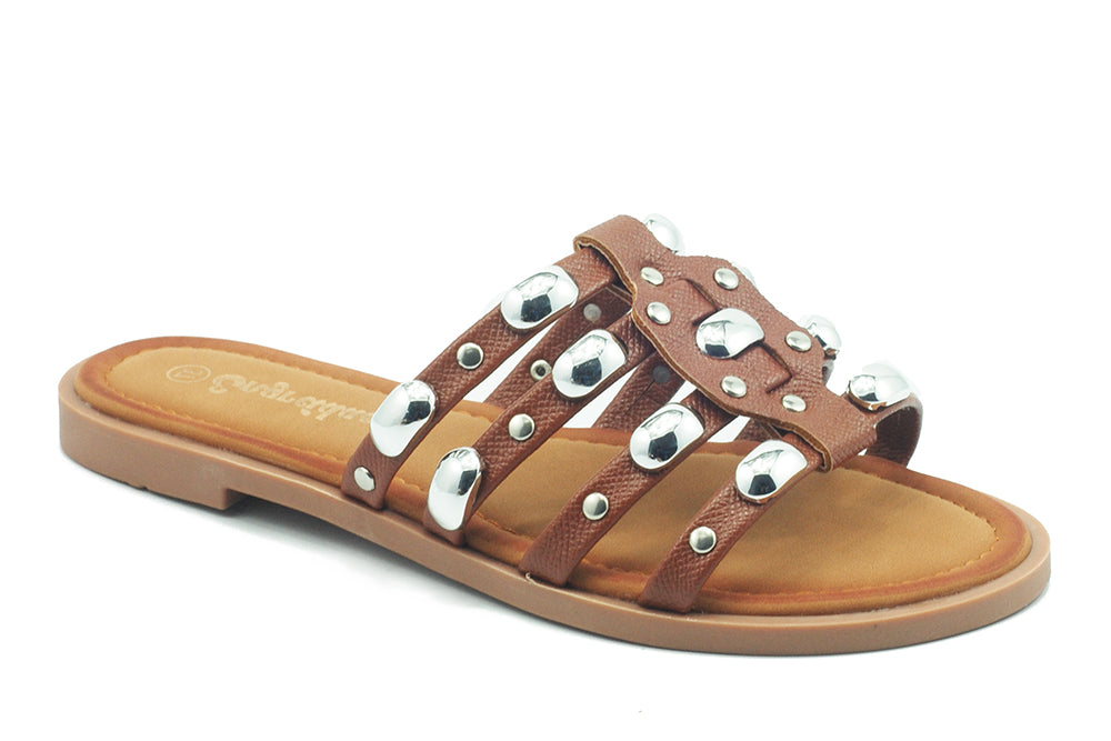 The Women's Monika Flat H-Band Slide Sandal