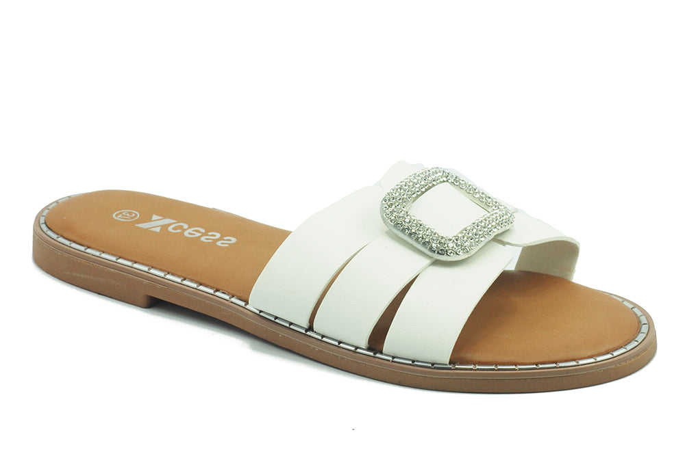 Carlton London Women Comfortable Flat Round Toe Slip On fashion Sandal for Daily use, Office use, Casual use