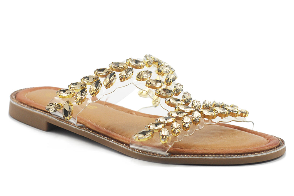 LORIBLU Mules - gold and silver-coloured