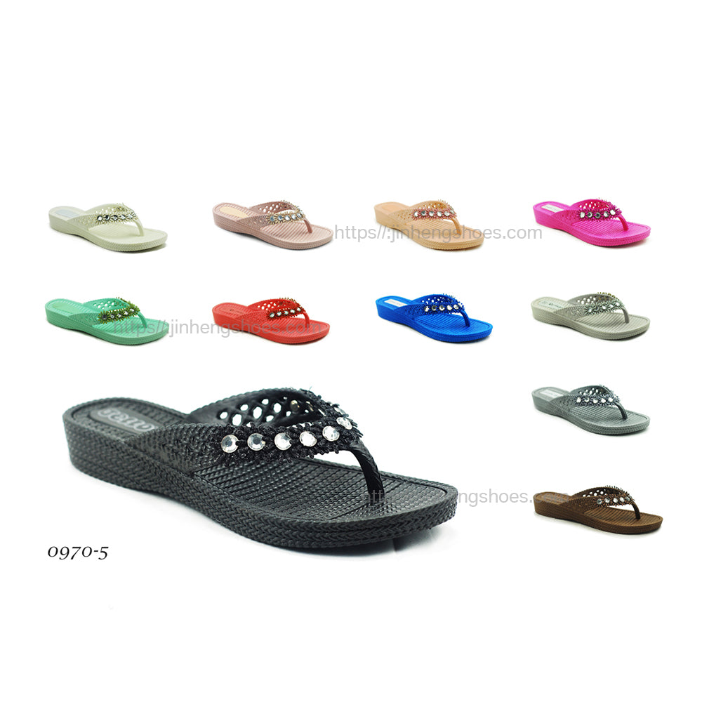 Thick Sole Slippers High Platform Shoe Cartoon Design PVC Flip Flop  Anti-Slip for Indoor Outdoor Bathroom Green 37 - Walmart.com