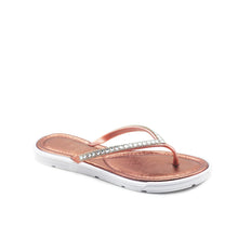 Load image into Gallery viewer, Womens Slingback T Strap Jelly flip Flop Ankle Strap Thong Sandals (Rivets)
