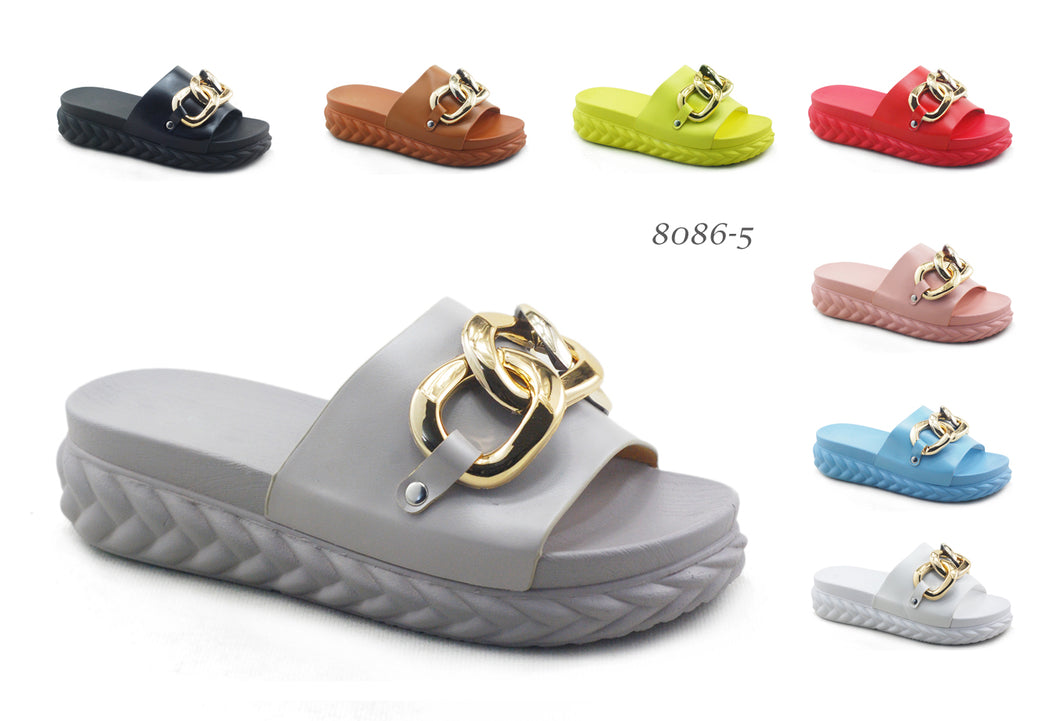 JELLY SHOES SANDALS With Golden Circle for LADY