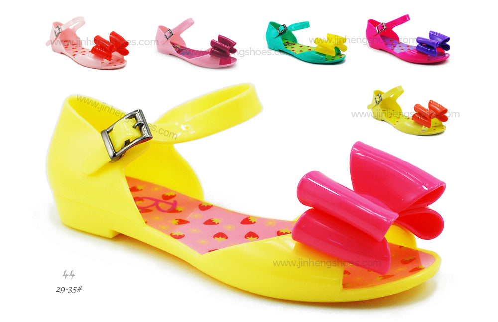 JELLY SHOES FOR KIDS WITH BIG BOWKNOT